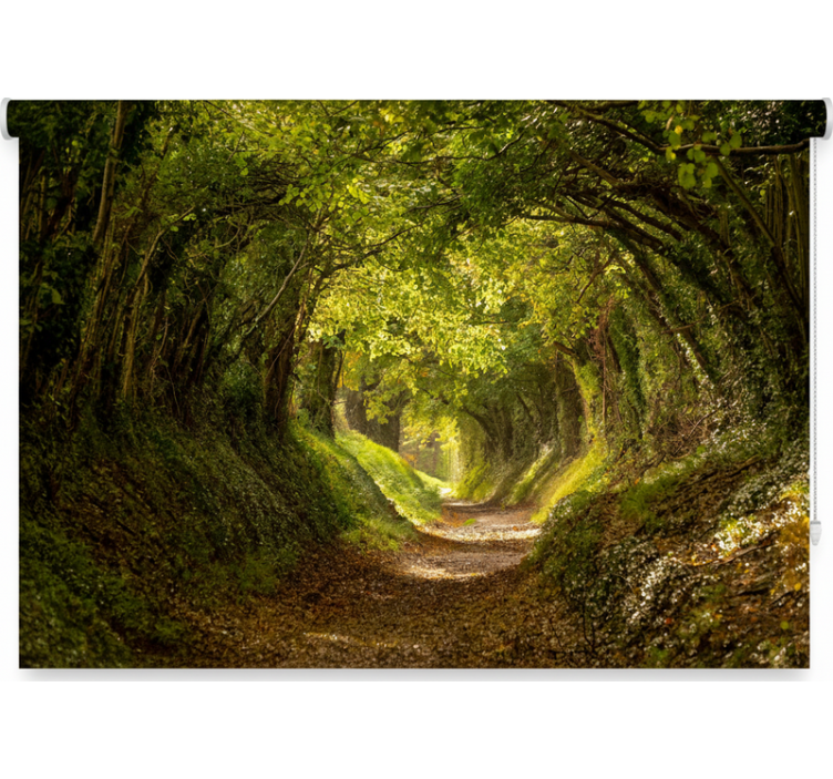 Store enrouleur arbre forêt immersive - TenStickers