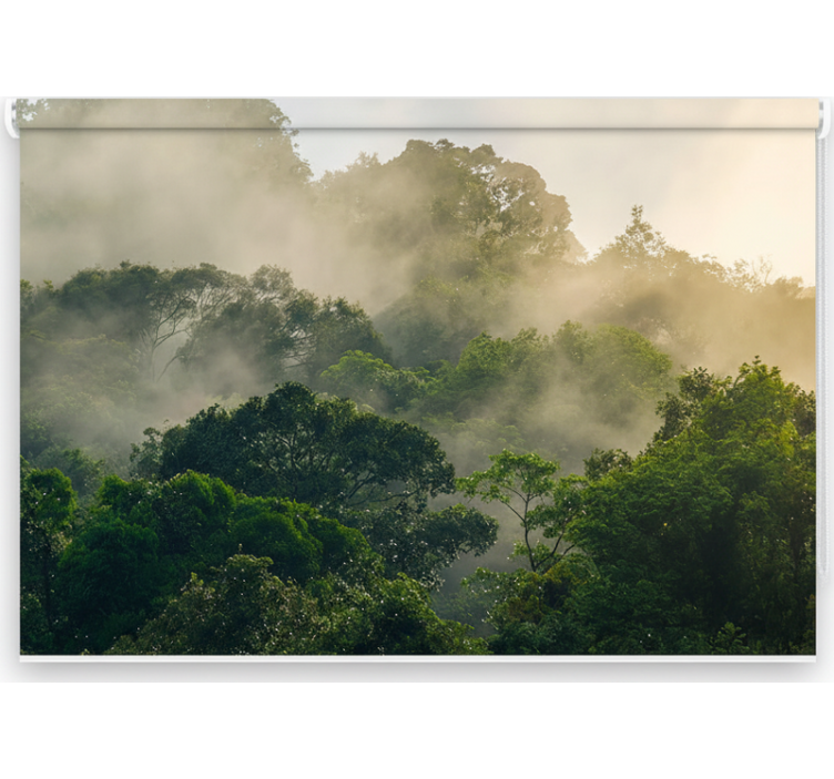 Store enrouleur arbre canopée de jungle luxuriante - TenStickers