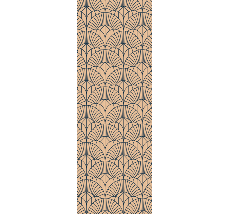 Store enrouleur bureau motif abstrait beige - TenStickers