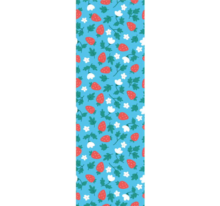 Store enrouleur cuisine motif fruits et fleurs colorés - TenStickers