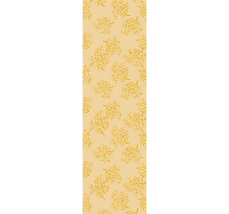 Store enrouleur salle à manger arbres oranges nordiques - TenStickers