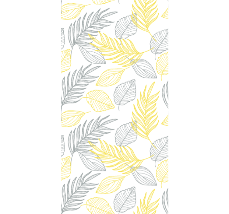 Store enrouleur salle à manger feuillage pantone - TenStickers