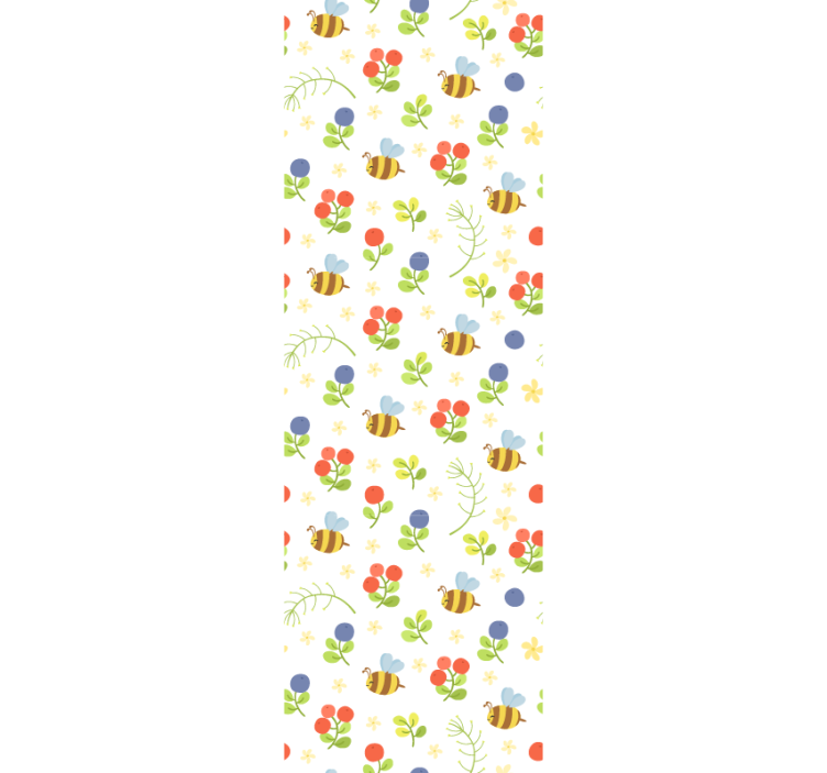 Store enrouleur chambre enfant motif jardin d'abeilles - TenStickers