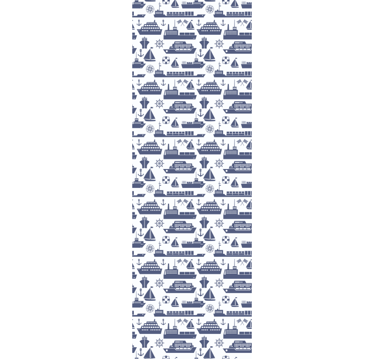 Store enrouleur chambre enfant motif bateau bleu différent - TenStickers