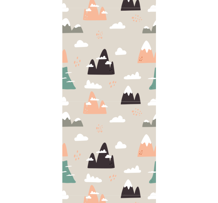 Store enrouleur chambre enfant motif montagnes - TenStickers