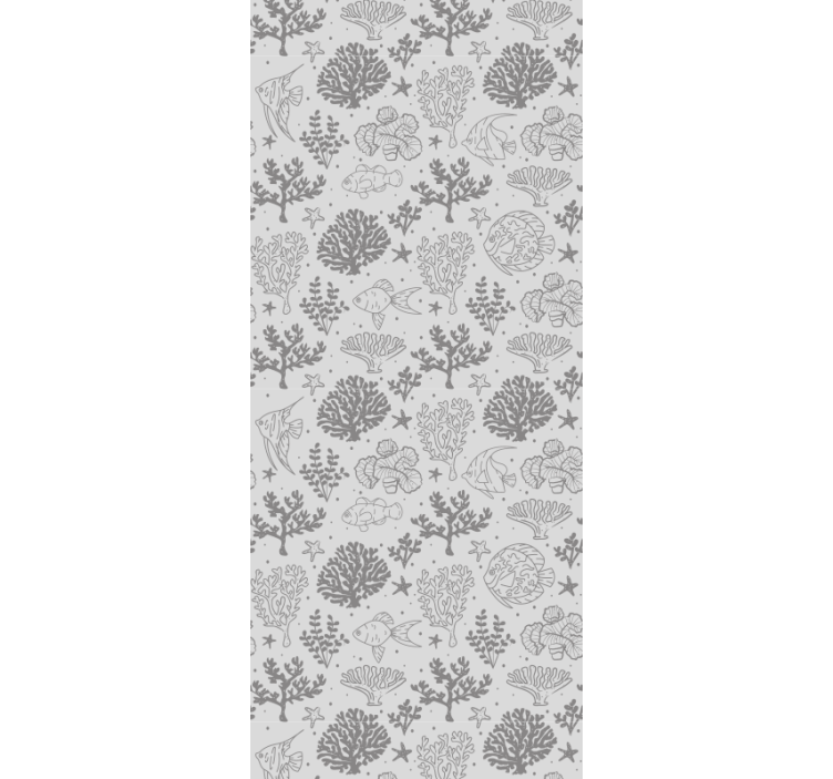 Store enrouleur chambre enfant motif animaux marins vintage - TenStickers