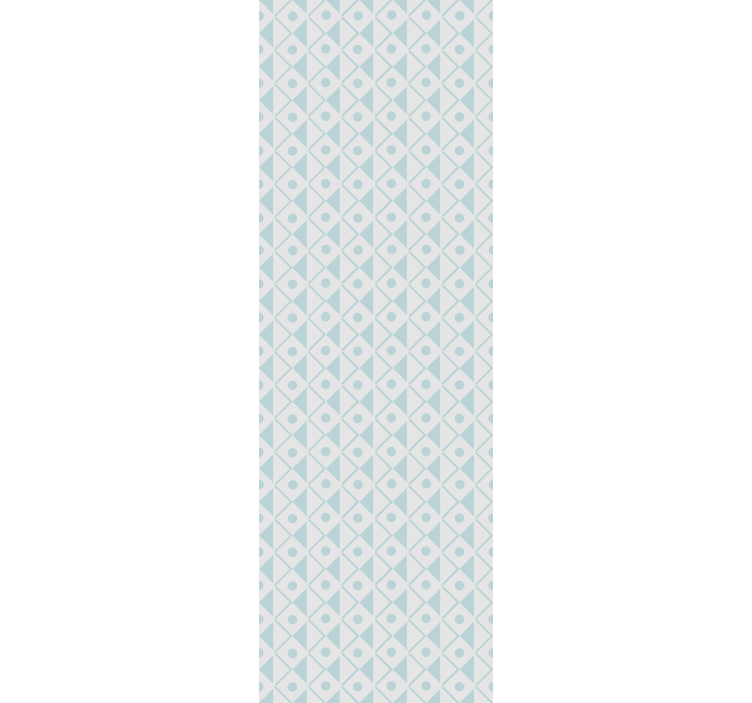 Store enrouleur chambre enfant design losanges bleus et blancs - TenStickers