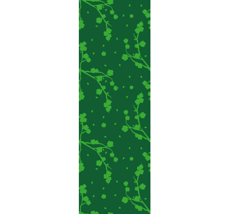 Store enrouleur chambre enfant arbres coréens verts - TenStickers