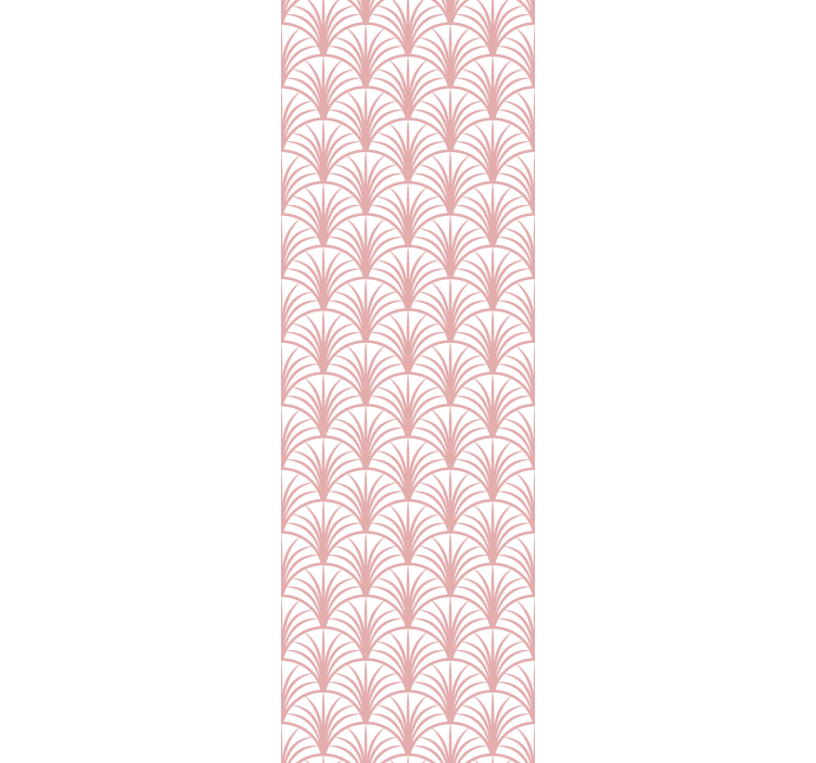 Store enrouleur moderne motifs de fans roses - TenStickers