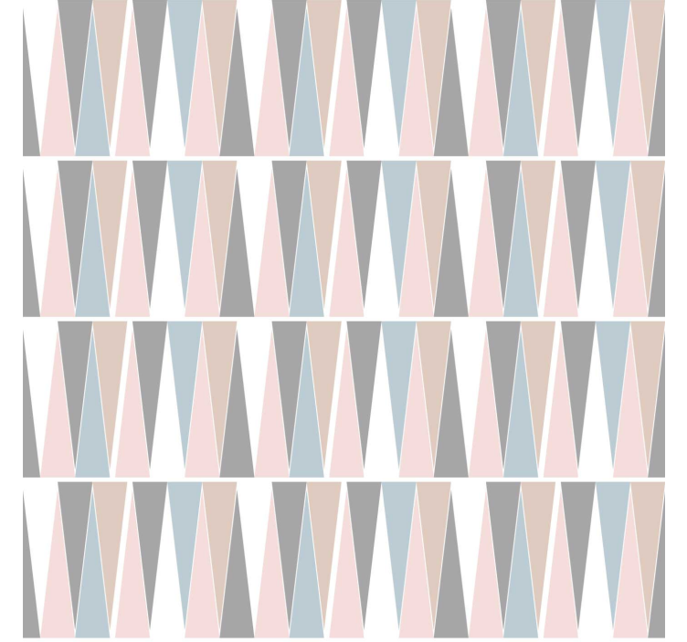 Store enrouleur moderne triangles scandinaves - TenStickers