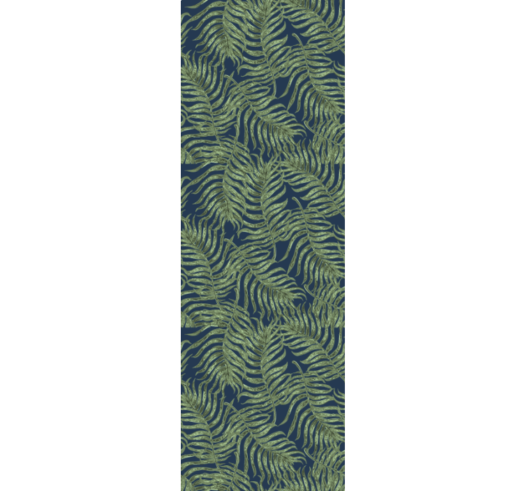 Store enrouleur moderne feuillage tropical sur fond sombre - TenStickers