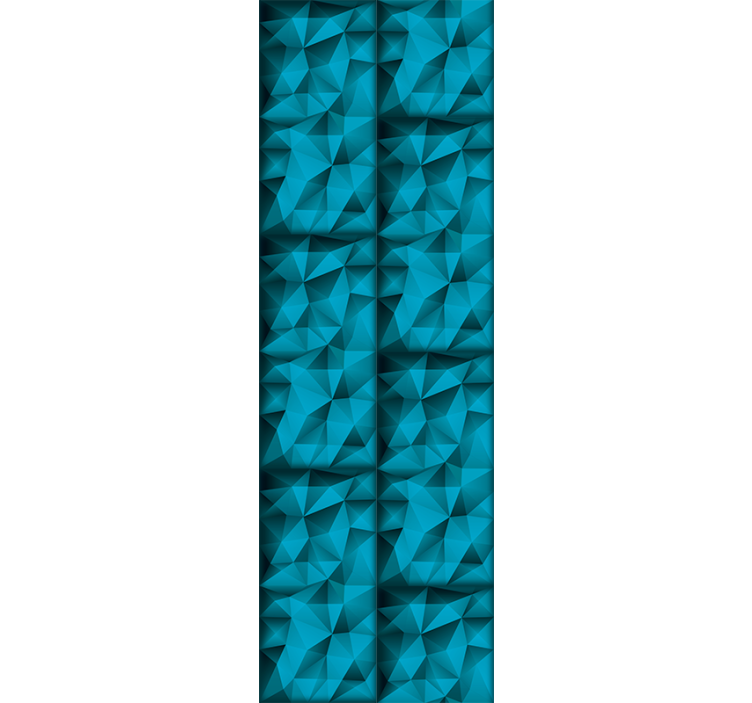 Store enrouleur moderne profondeurs bleues en 3d - TenStickers