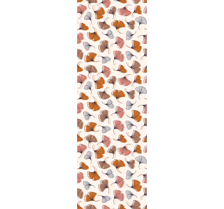 Store enrouleur moderne feuilles de ginkgo dessinées à la main - TenStickers
