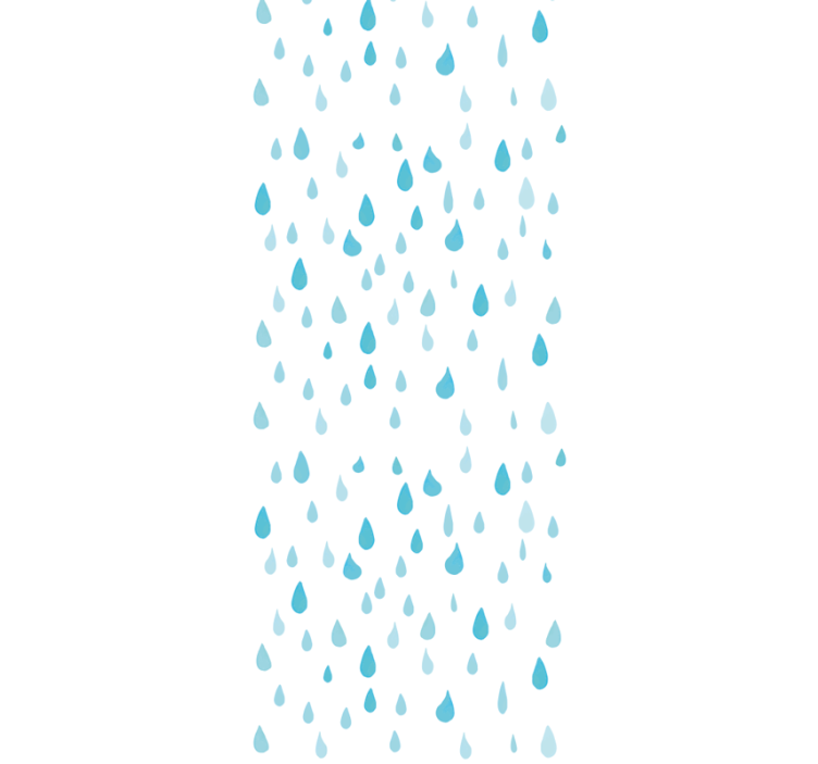Store enrouleur moderne gouttes d'eau aquarelle bleues - TenStickers