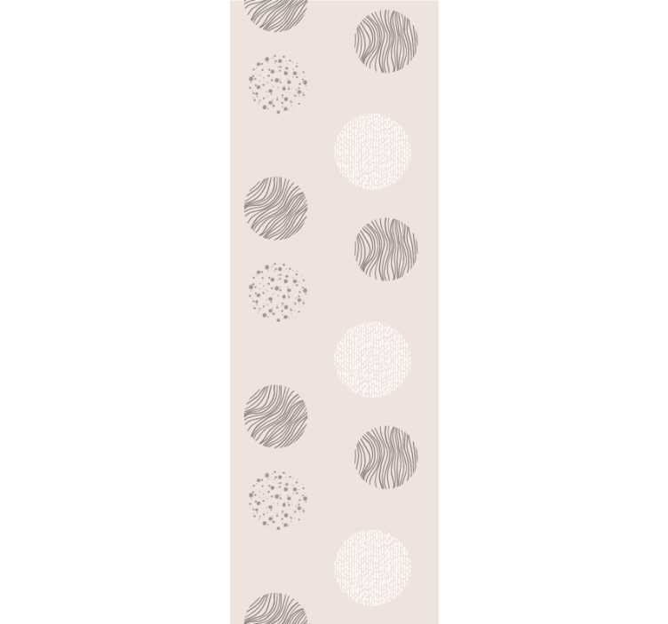 Store enrouleur moderne cercles gris avec lignes et texture - TenStickers
