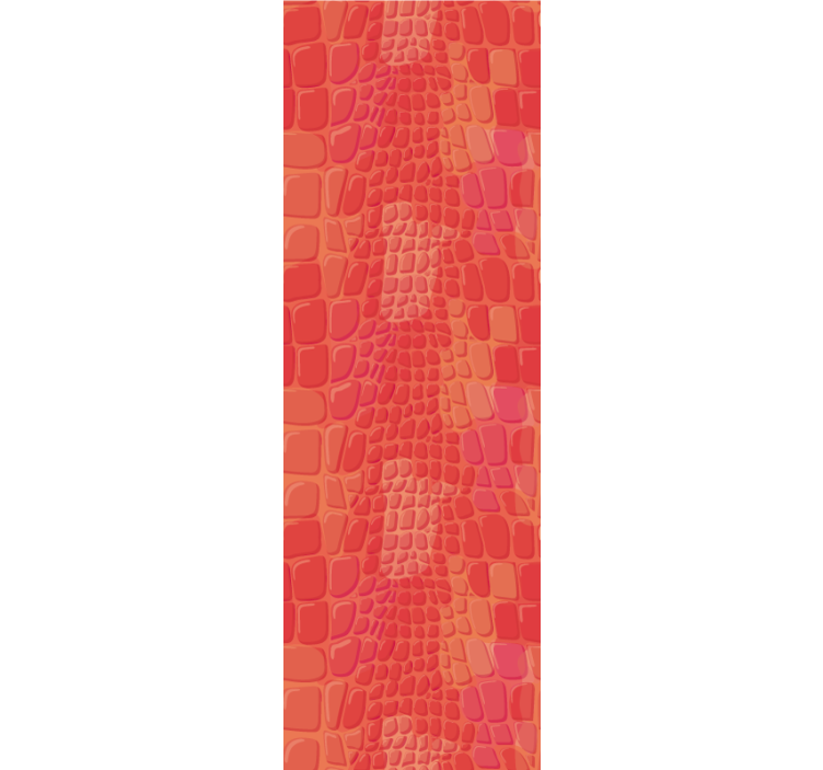Store enrouleur moderne motif peau de crocodile rouge - TenStickers