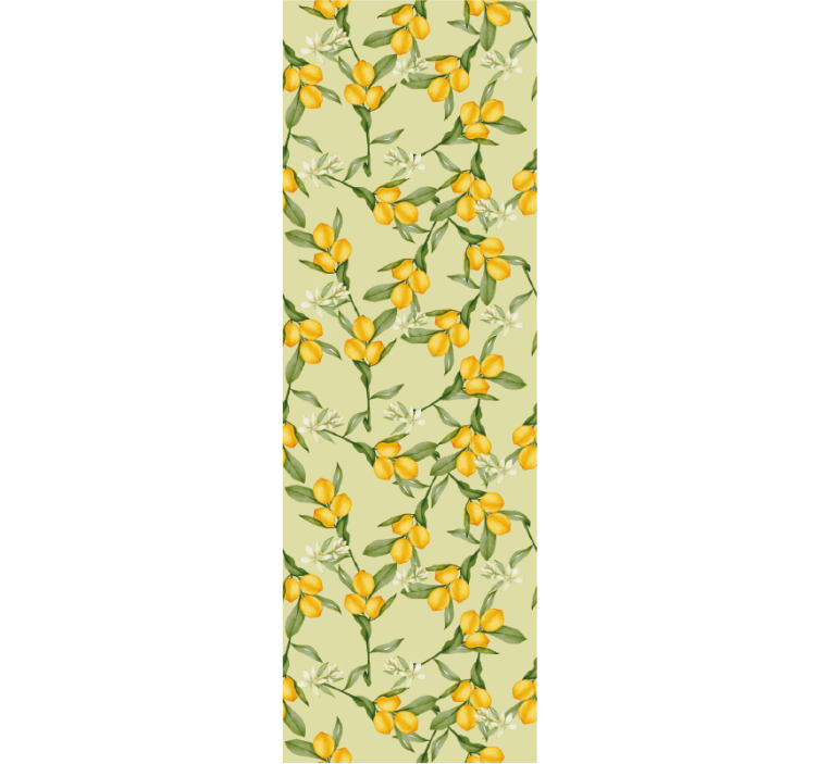 Store enrouleur moderne motif citrons d'été tropical - TenStickers