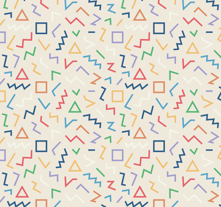Store enrouleur moderne fond beige lignes colorées - TenStickers