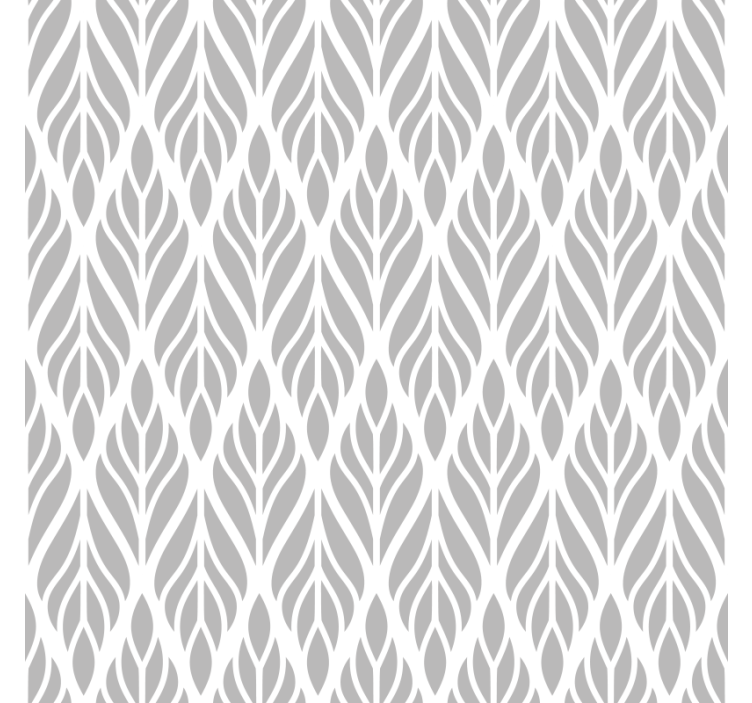 Store enrouleur moderne motif floral ethnique gris - TenStickers