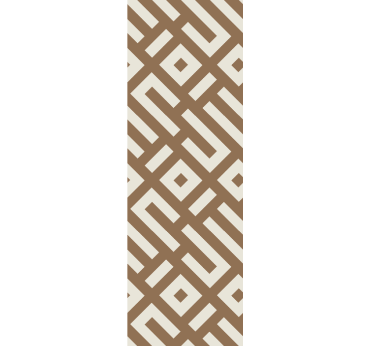 Store enrouleur moderne design géométrique terreux - TenStickers