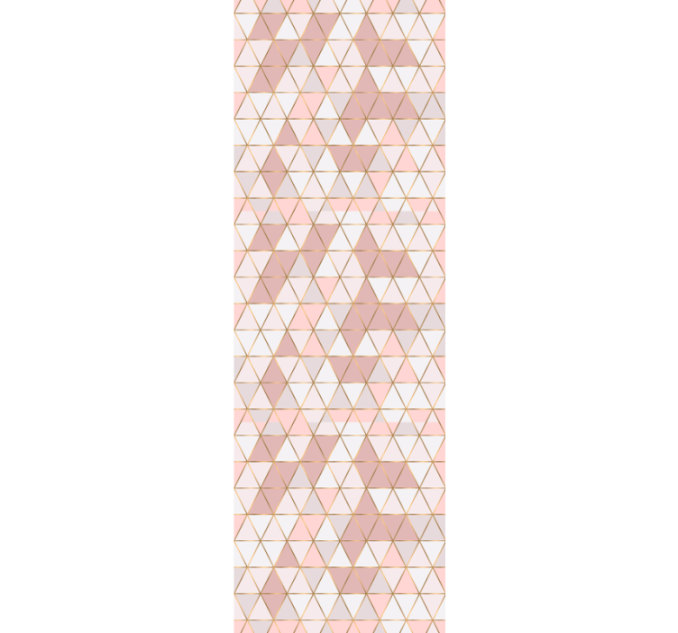 Store enrouleur moderne lignes dorées et couleurs claires - TenStickers