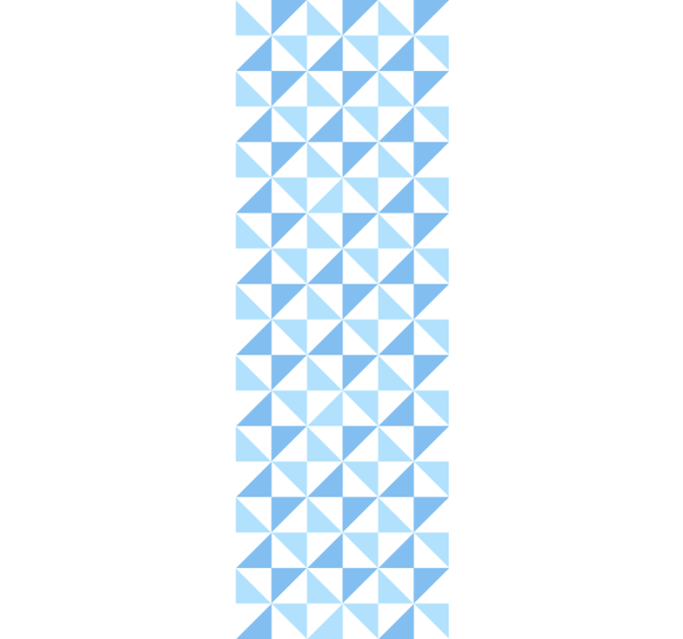 Store enrouleur moderne motif triangles bleu clair - TenStickers