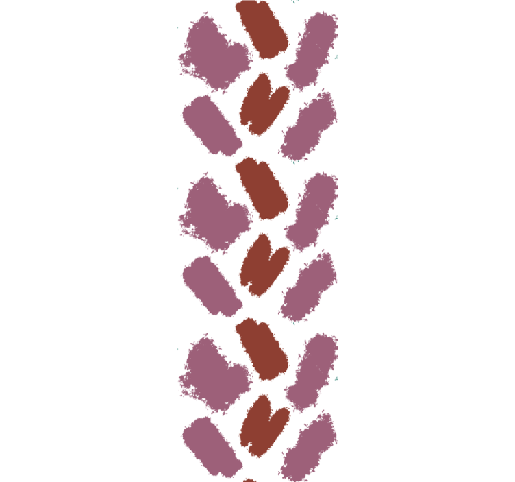Store enrouleur moderne éclaboussures roses et rouges - TenStickers