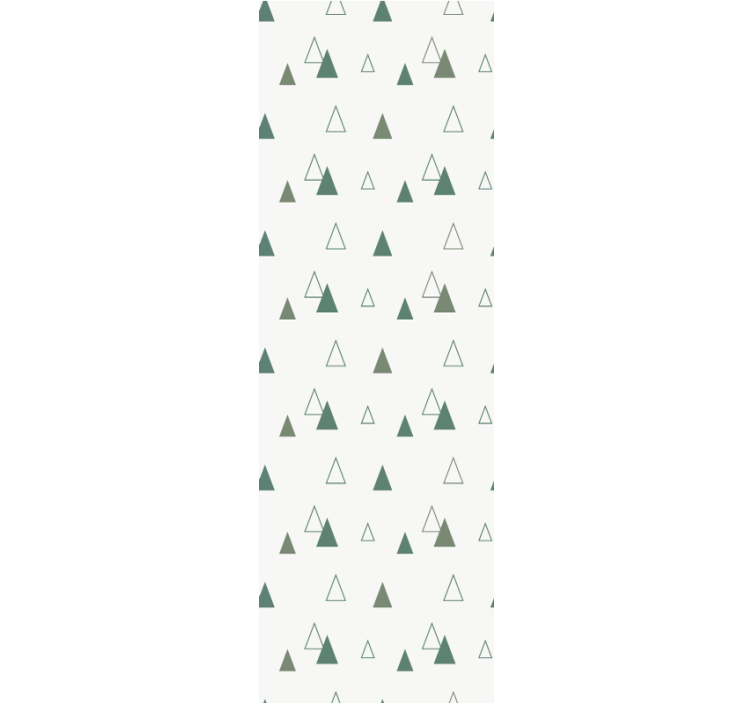 Store enrouleur moderne triangles couleurs nature - TenStickers