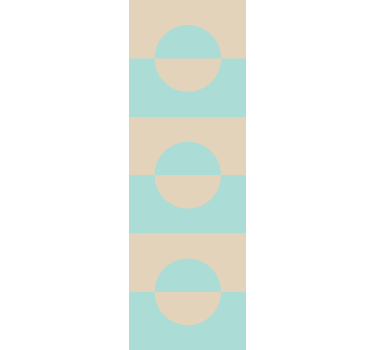 Store enrouleur moderne pois bleu clair et beige carrés - TenStickers