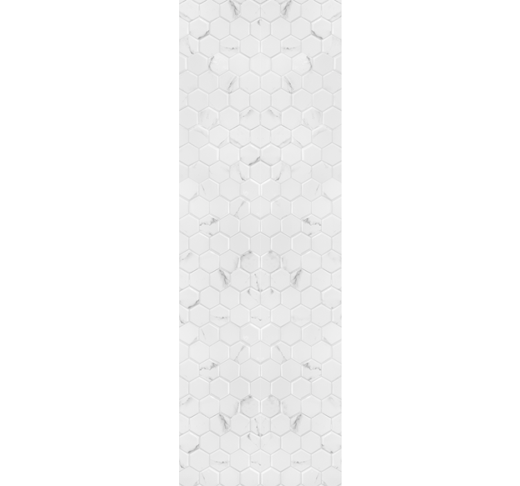 Store enrouleur moderne carreaux hexagonaux gris élégant - TenStickers