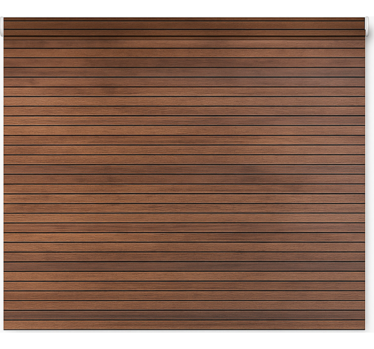 Store enrouleur textures et motifs lattes noyer parallèles - TenStickers