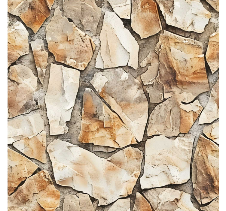 Store enrouleur beige motif rustique - TenStickers