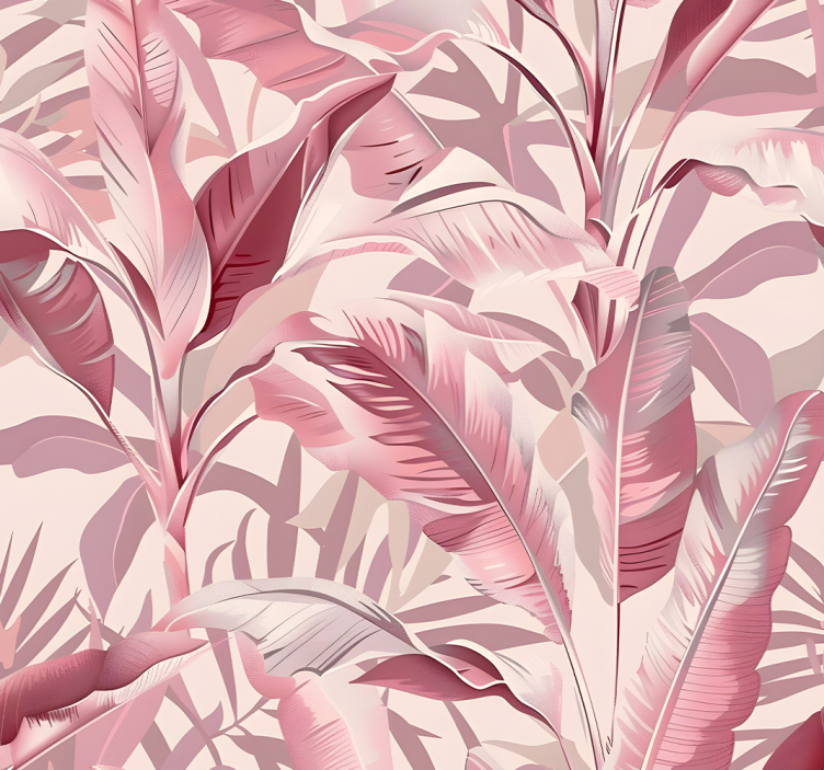 Store enrouleur rose forêt tropicale - TenStickers