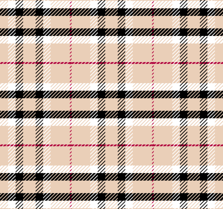 Store enrouleur rose motif tartan burberry - TenStickers