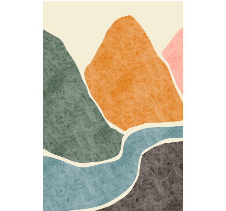 Store enrouleur bureau peinture moderne abstraite - TenStickers