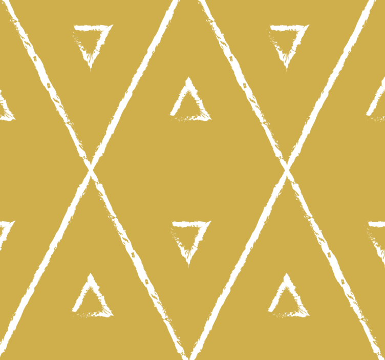 Store enrouleur jaune motif losanges géométriques - TenStickers