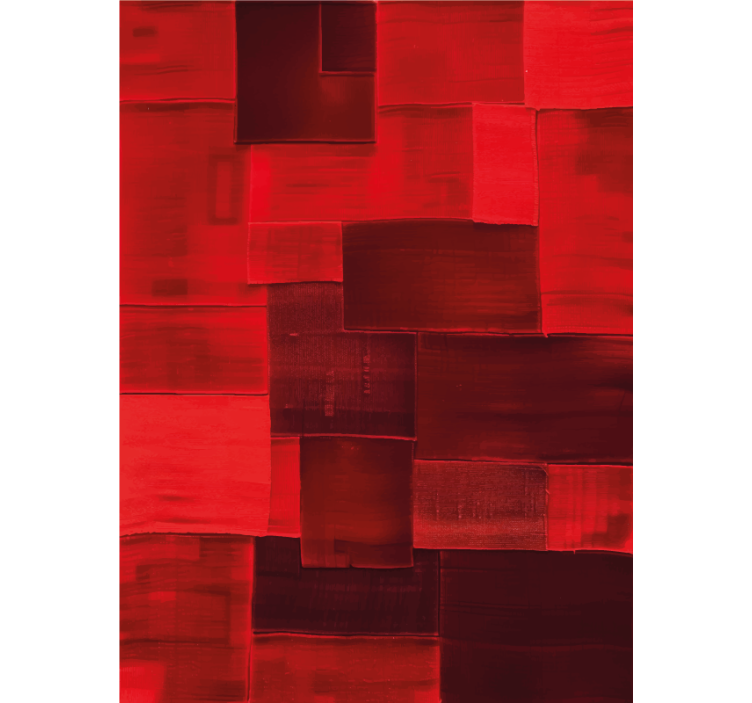 Store enrouleur rouge motif reconstruit - TenStickers