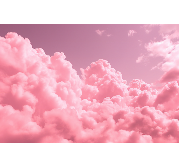 Store enrouleur rose nuages roses et moelleux - TenStickers