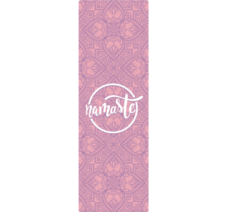 Store enrouleur violet esprit yoga namaste - TenStickers