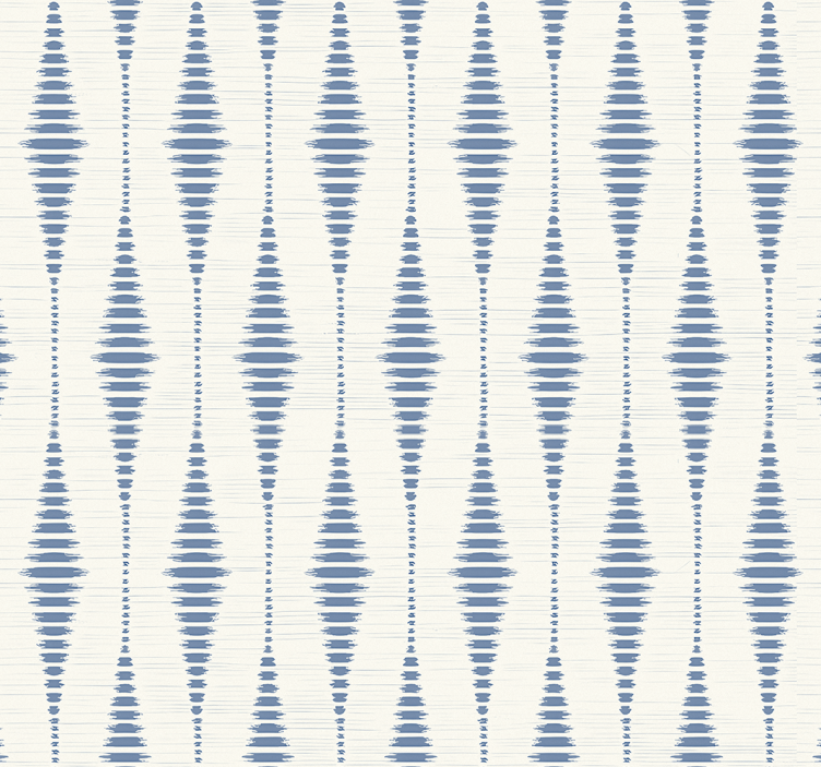 Store enrouleur bleu rabaul ikat bleu et beige - TenStickers