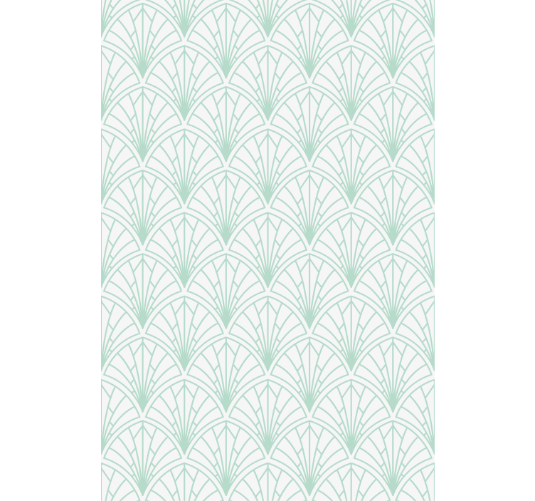 Store enrouleur bleu feuilles aquamarine claires - TenStickers