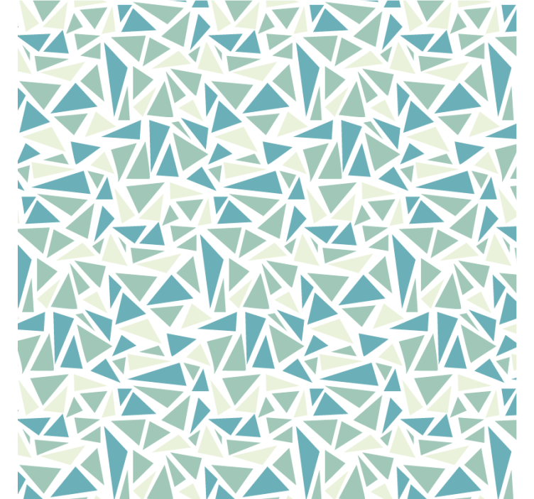 Store enrouleur bleu mosaïque rétro verte - TenStickers