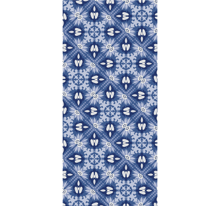 Store enrouleur bleu ornemental - TenStickers