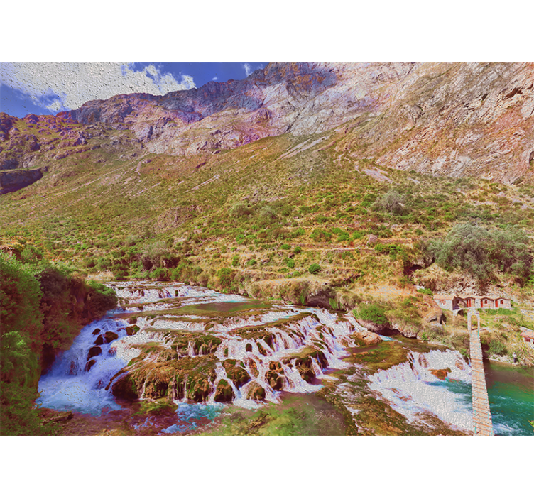 Store enrouleur bureau chutes de huancaya - TenStickers