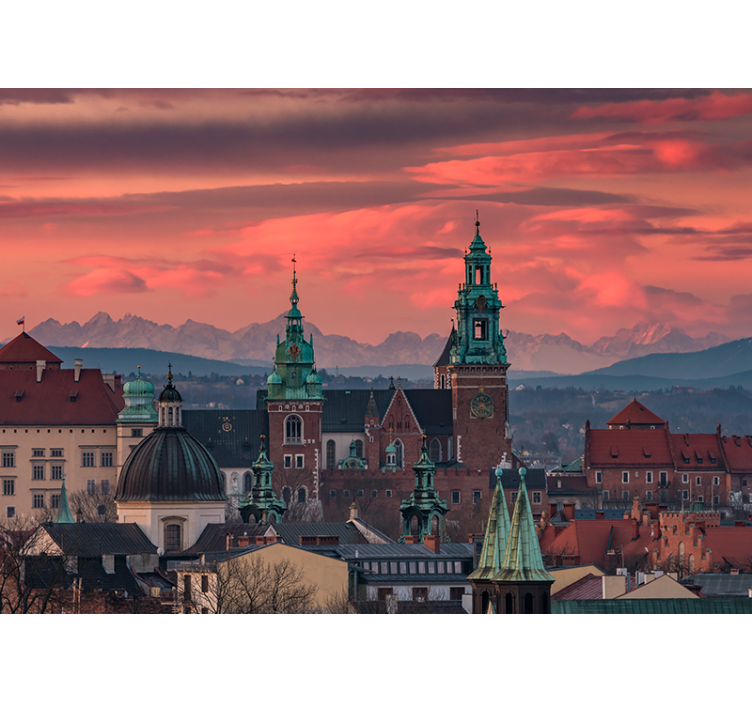 Store enrouleur bureau vue sur cracovie et tatras - TenStickers