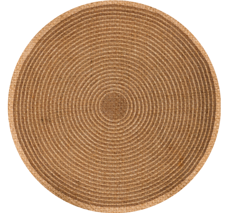Store enrouleur beige texture jute circulaire - TenStickers