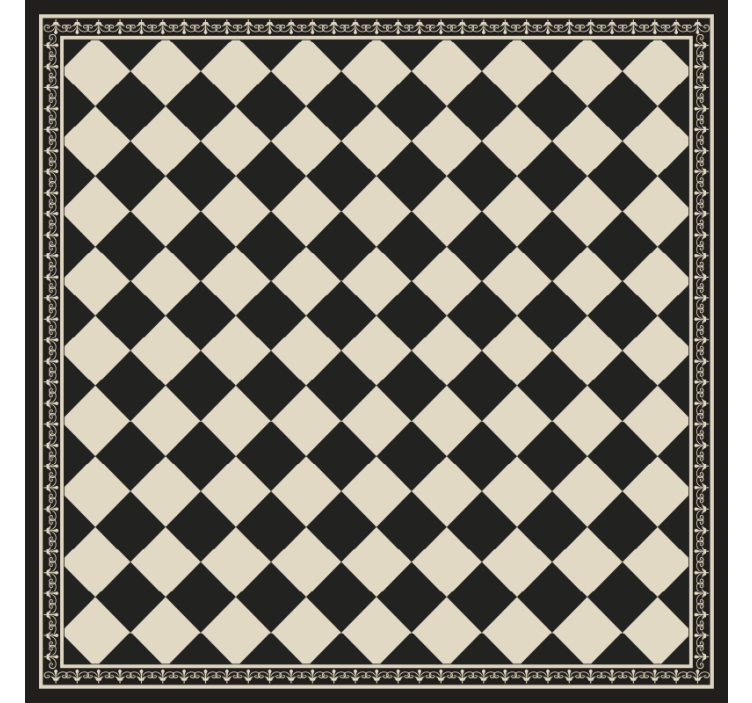 Store enrouleur chambre damier noir - TenStickers