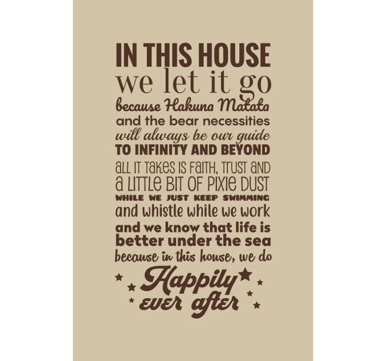 Stores  phrase Dans cette maison nous laissons  - TenStickers