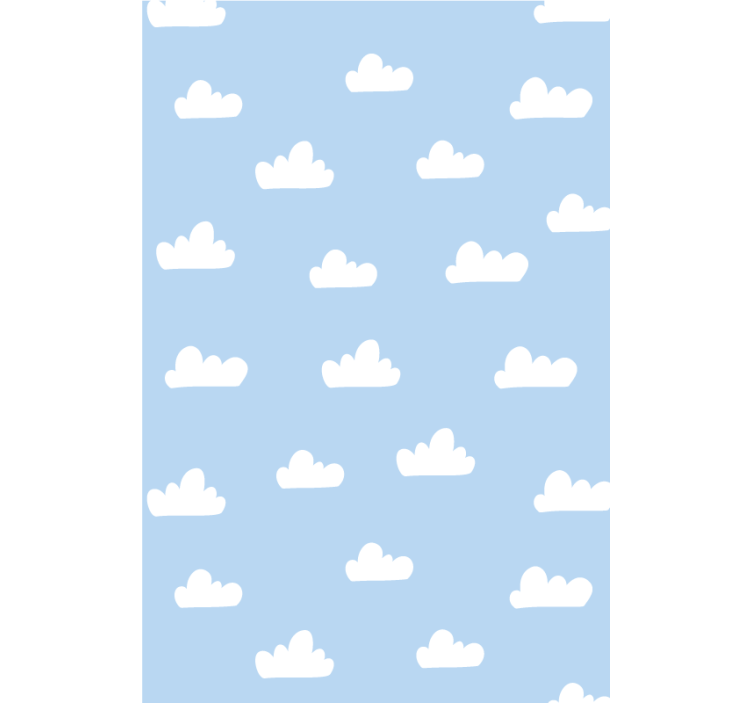 Store enrouleur pour chambre enfant motif de cumulus - TenStickers