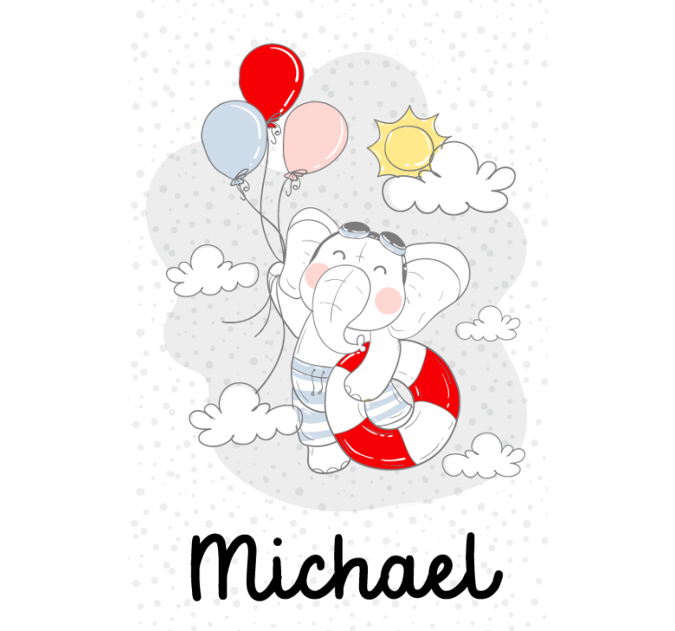 Store enrouleur personnalisé éléphant personnalisable - TenStickers